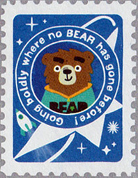 Yoyo Bear Space Stamp